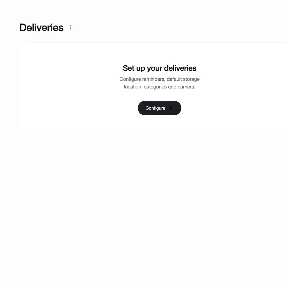 The Nook deliveries module